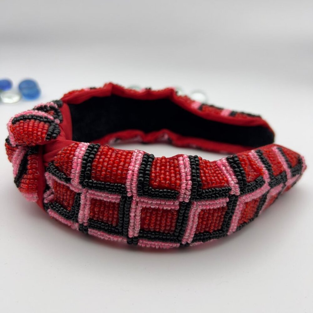 Chic Knotted Fully Beaded Headbands Handmade beaded headbands